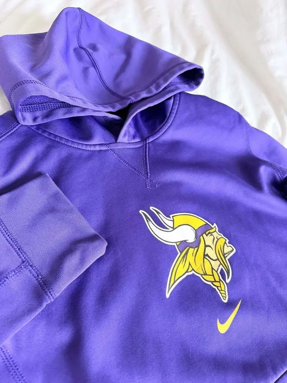 Nike Minnesota Vikings NFL Dri-FIT Pullover Hoodie Purple youth xl